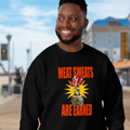 Sweatshirt - MEAT SWEATS - RED TEXT