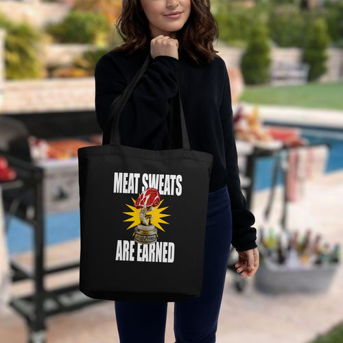Eco Tote Bag - MEAT SWEATS BLACK