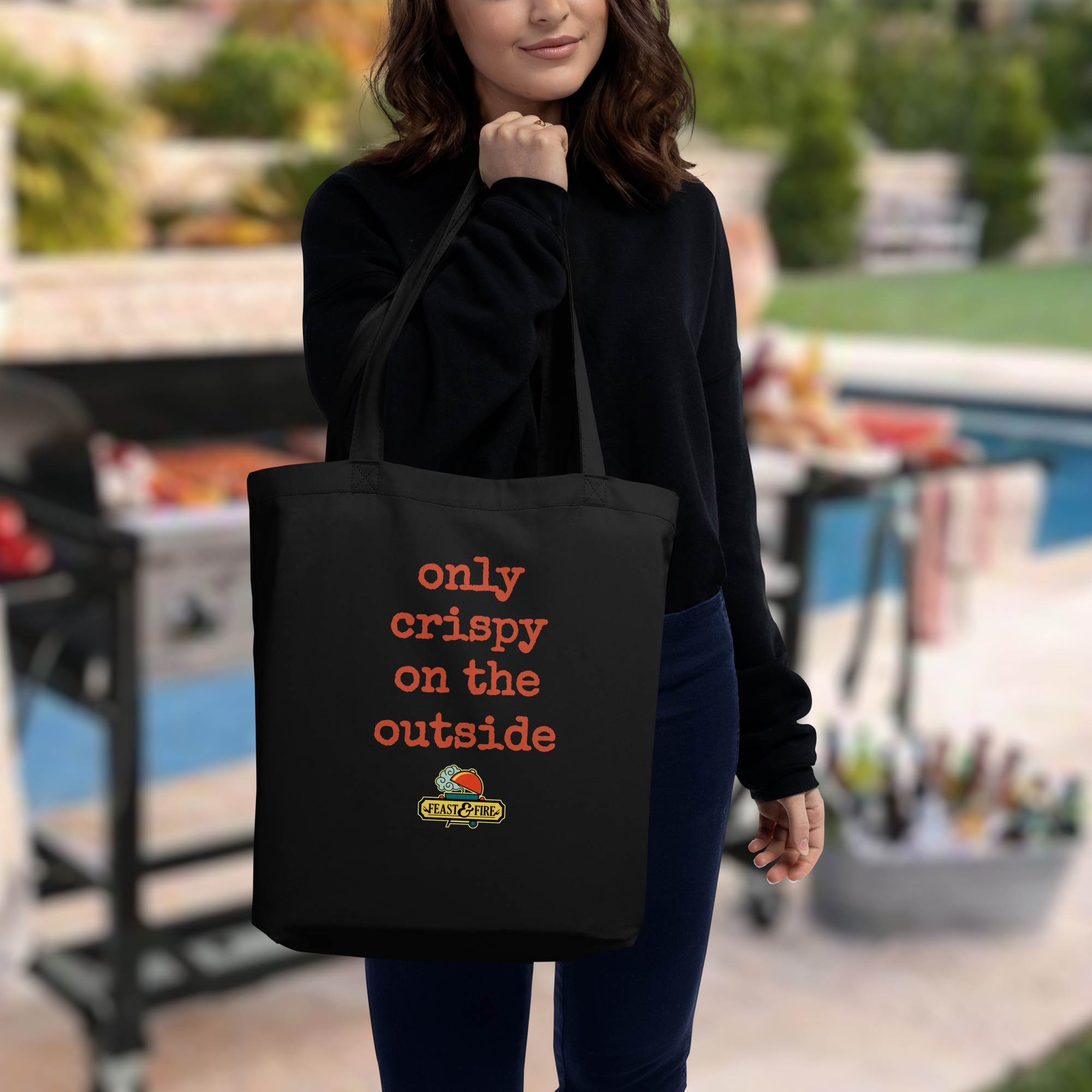 Eco Tote Bag - ONLY CRISPY ON THE OUTSIDE