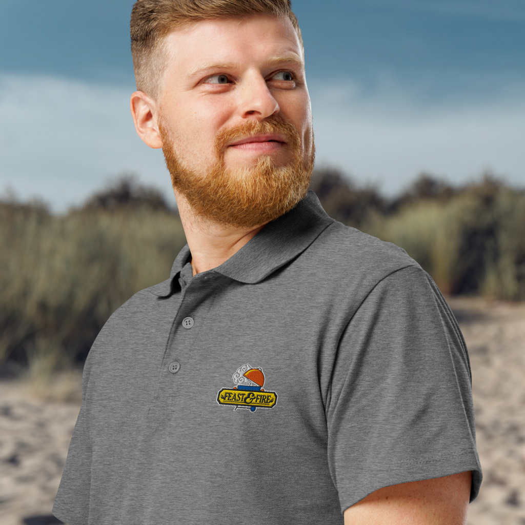 The Classic Polo - FEAST & FIRE LOGO