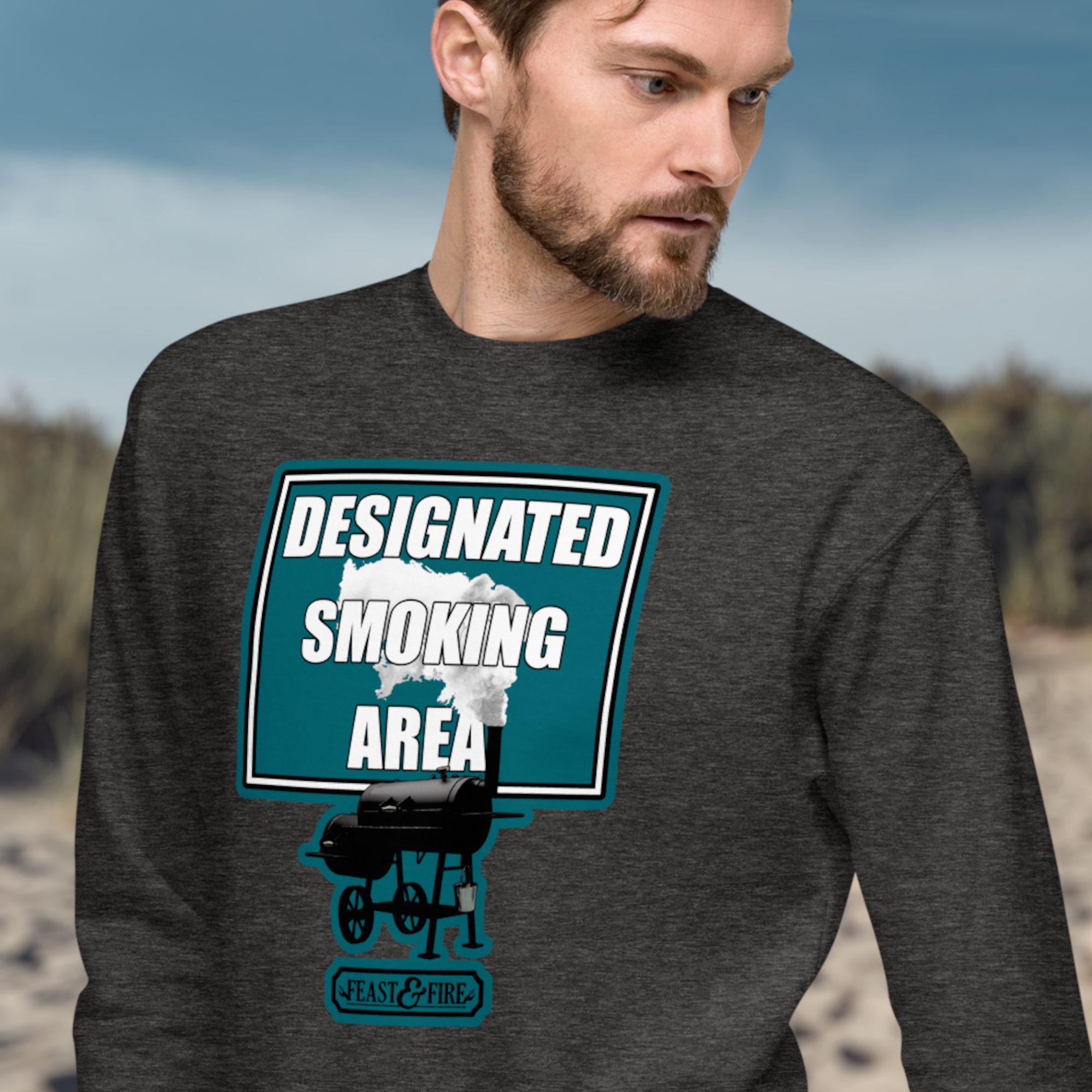 Sweatshirt - SMOKING AREA - DARK