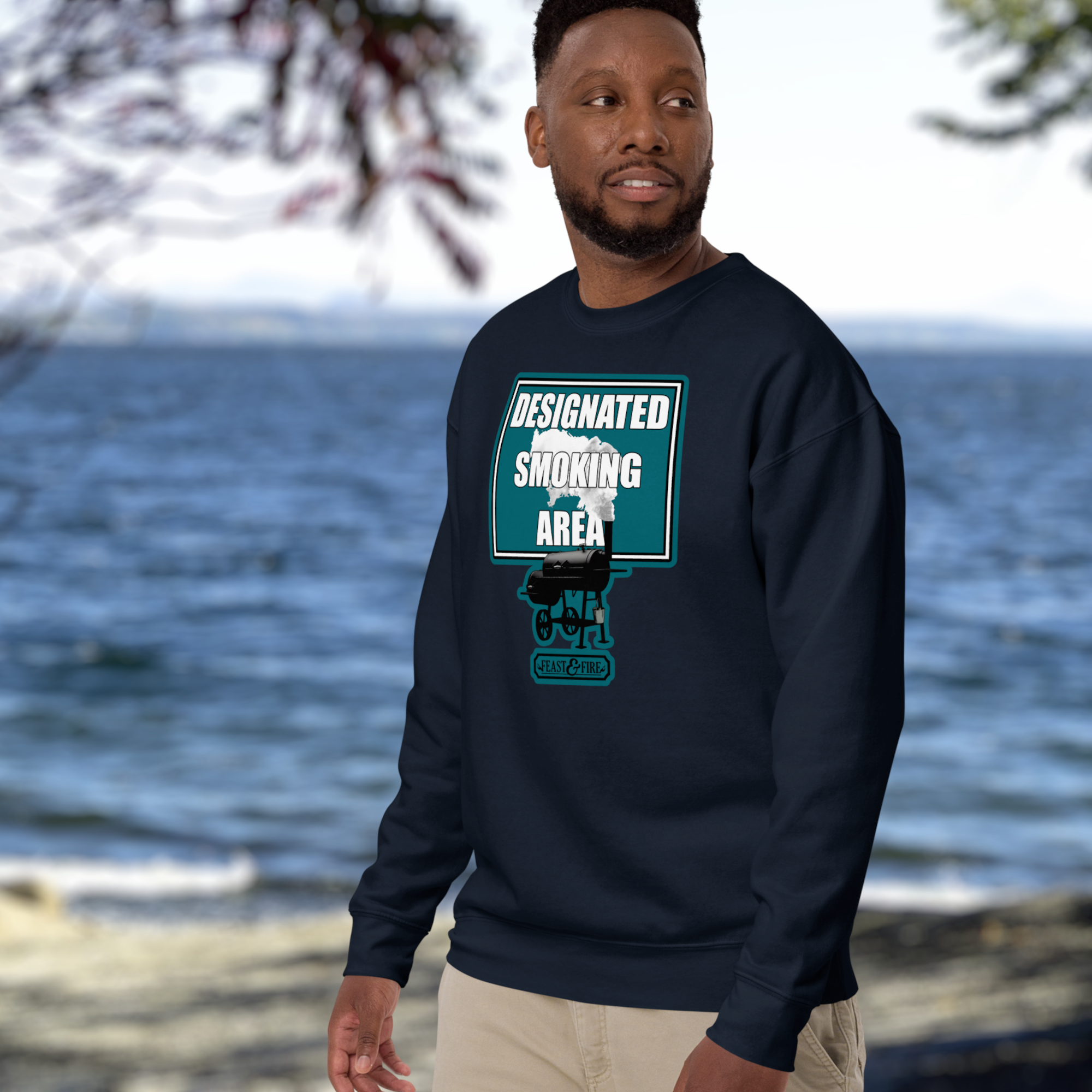 Sweatshirt - SMOKING AREA - DARK