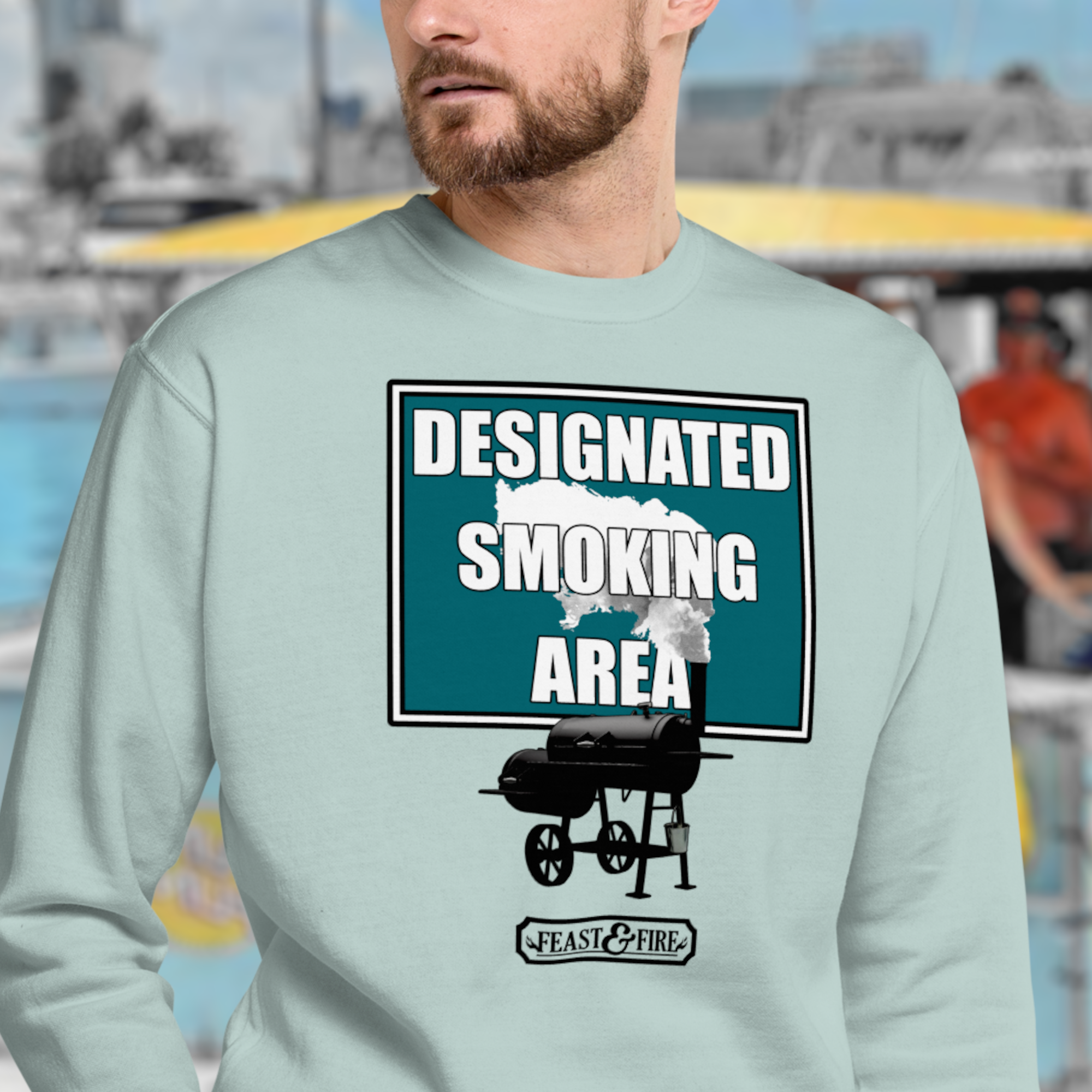 Sweatshirt - SMOKING AREA - LIGHT