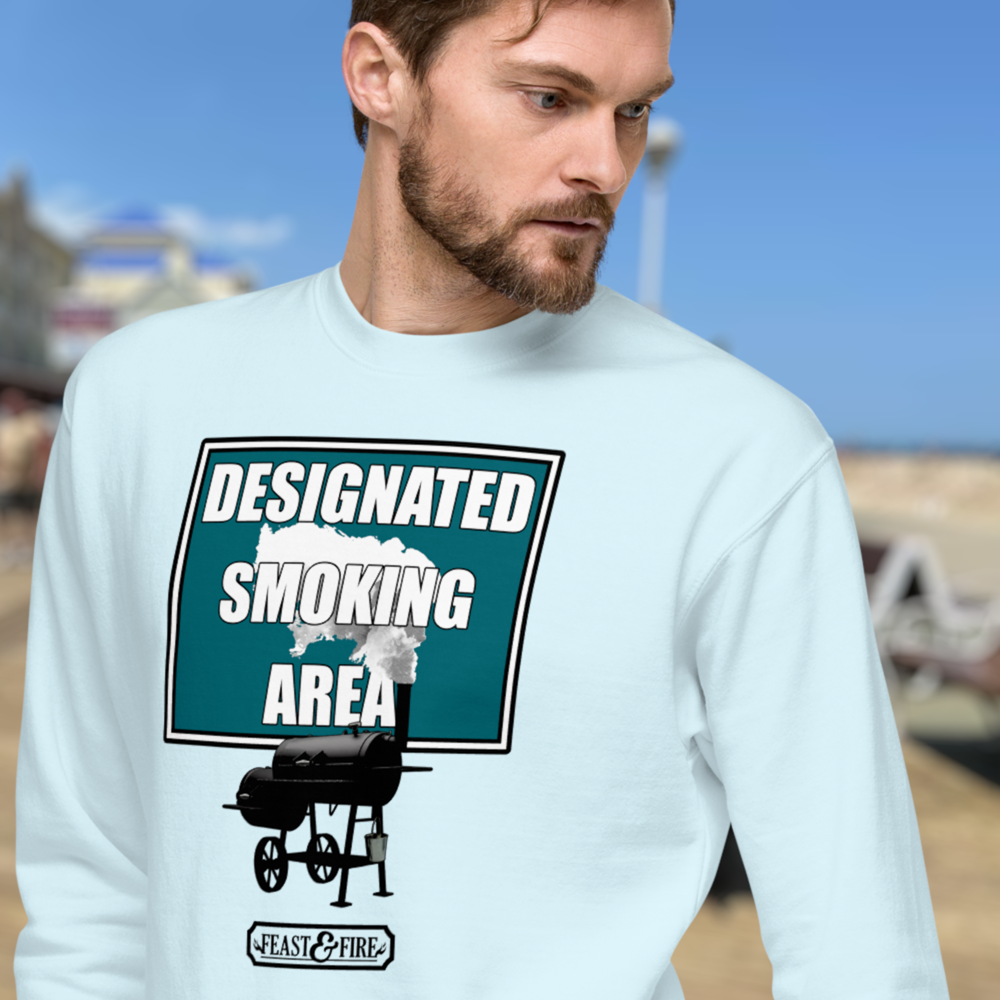 Sweatshirt - SMOKING AREA - LIGHT