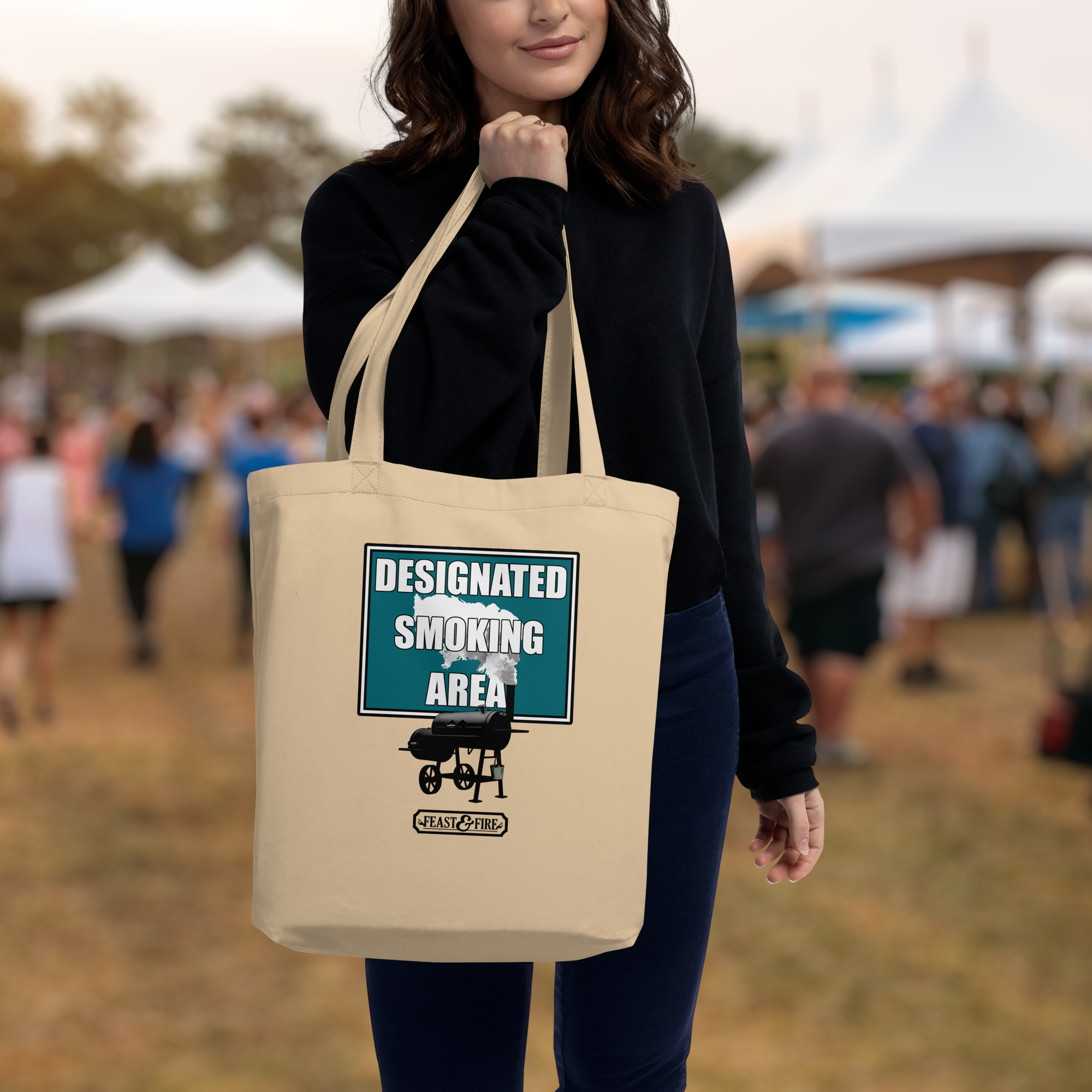 Eco Tote Bag - SMOKING AREA NATURAL