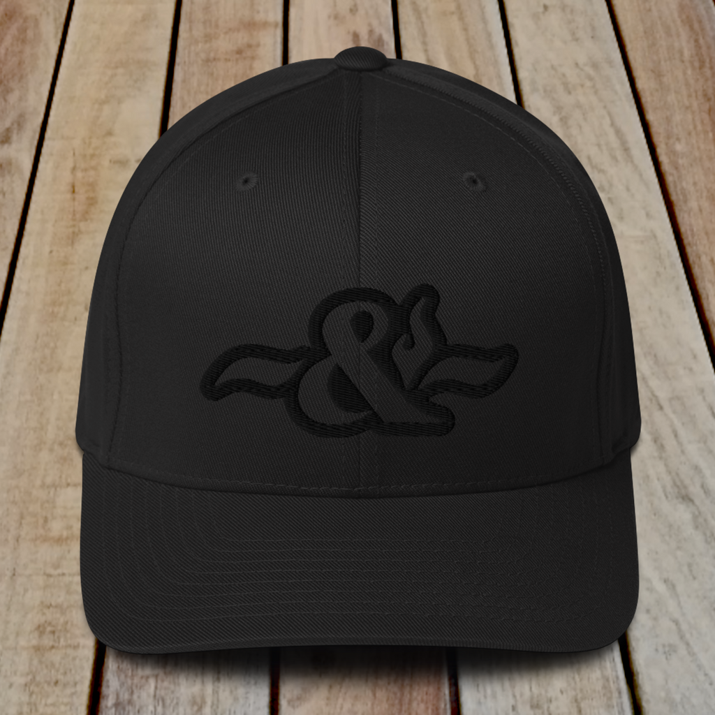 Flexfit Structured Twill Cap - SPECIAL EDITION - STEALTH BLACK LOGO