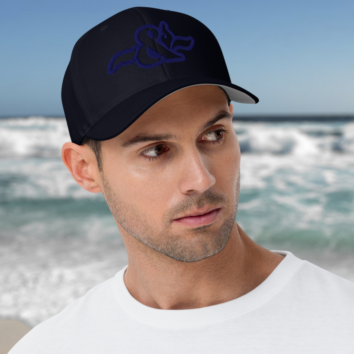 Flexfit Structured Twill Cap - SPECIAL EDITION - STEALTH NAVY LOGO