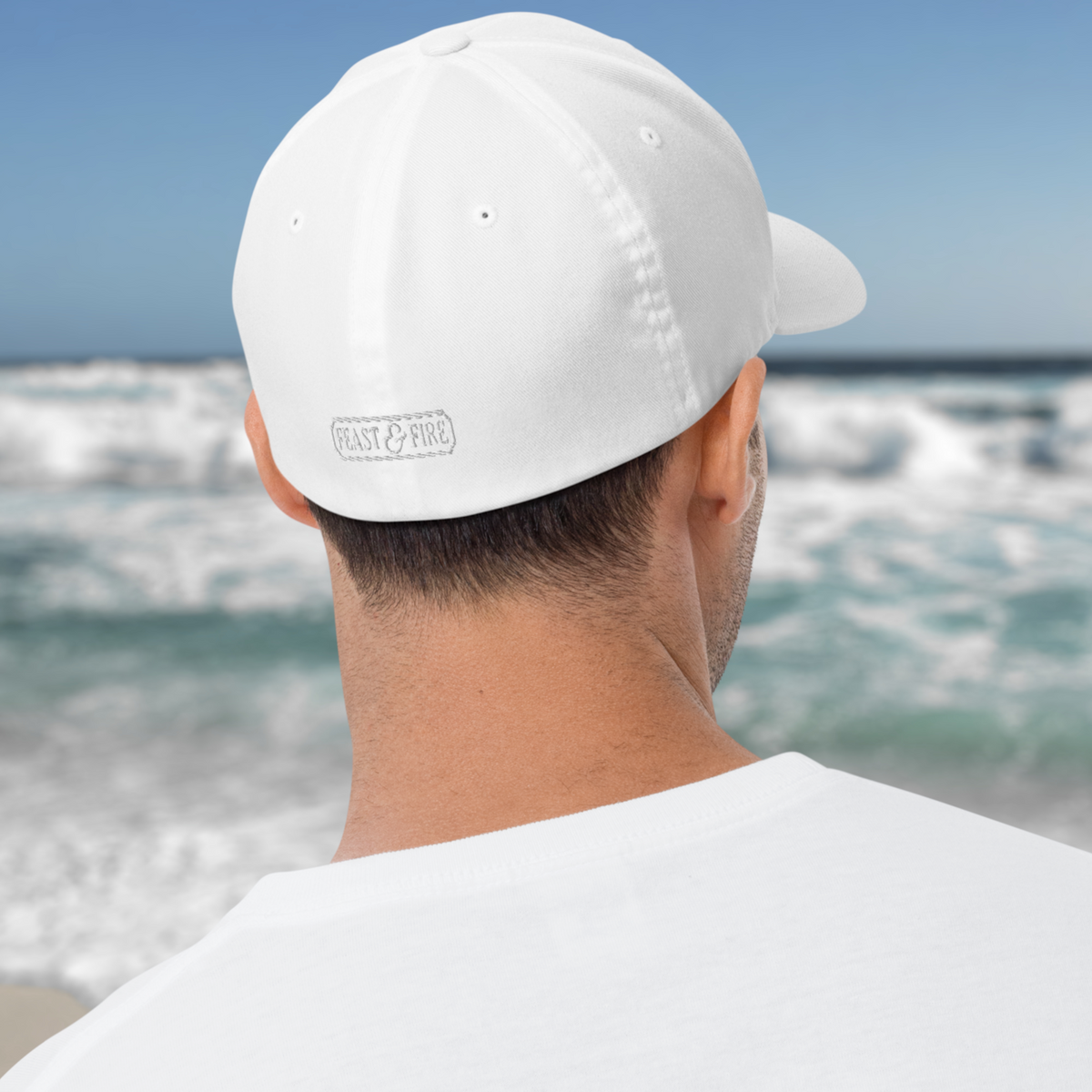 Flexfit Structured Twill Cap - SPECIAL EDITION - STEALTH WHITE LOGO