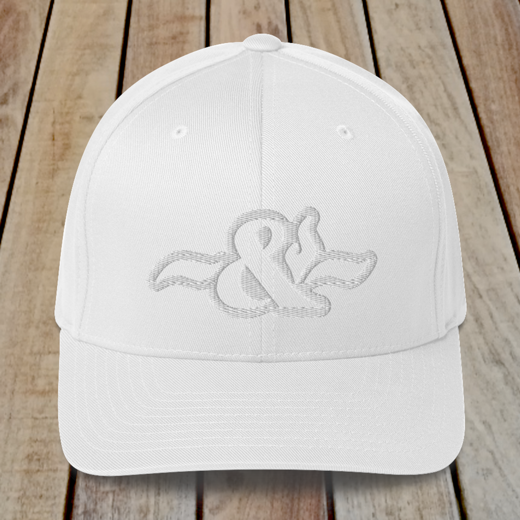 Flexfit Structured Twill Cap - SPECIAL EDITION - STEALTH WHITE LOGO