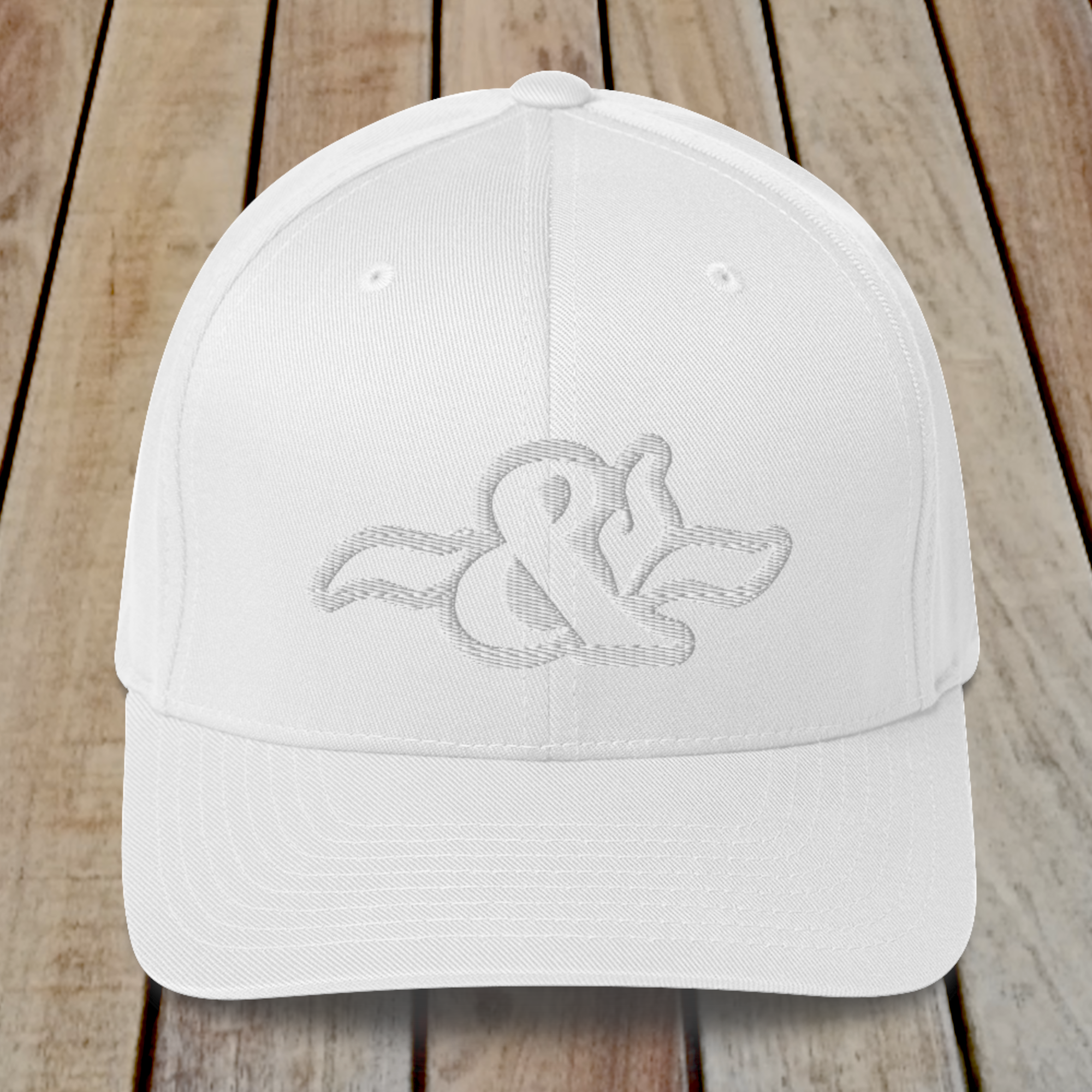 Flexfit Structured Twill Cap - SPECIAL EDITION - STEALTH WHITE LOGO
