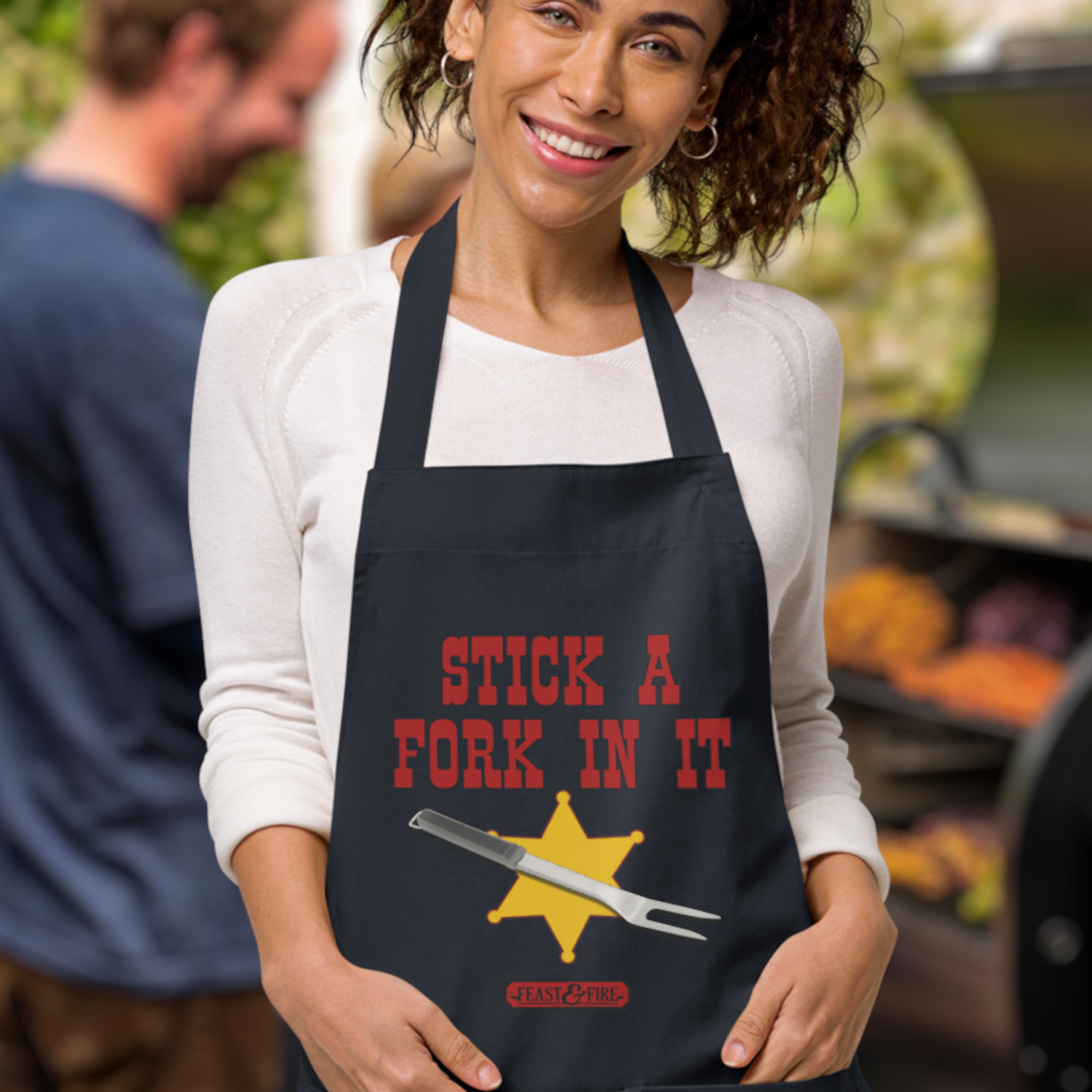Apron - STICK A FORK IN IT