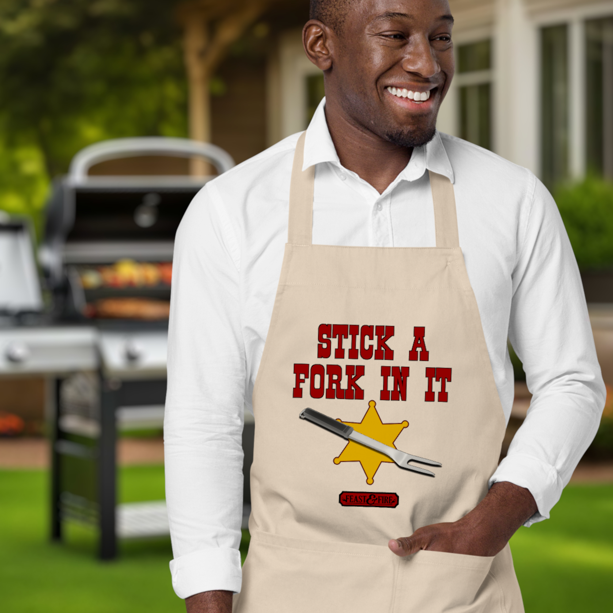 Apron - STICK A FORK IN IT