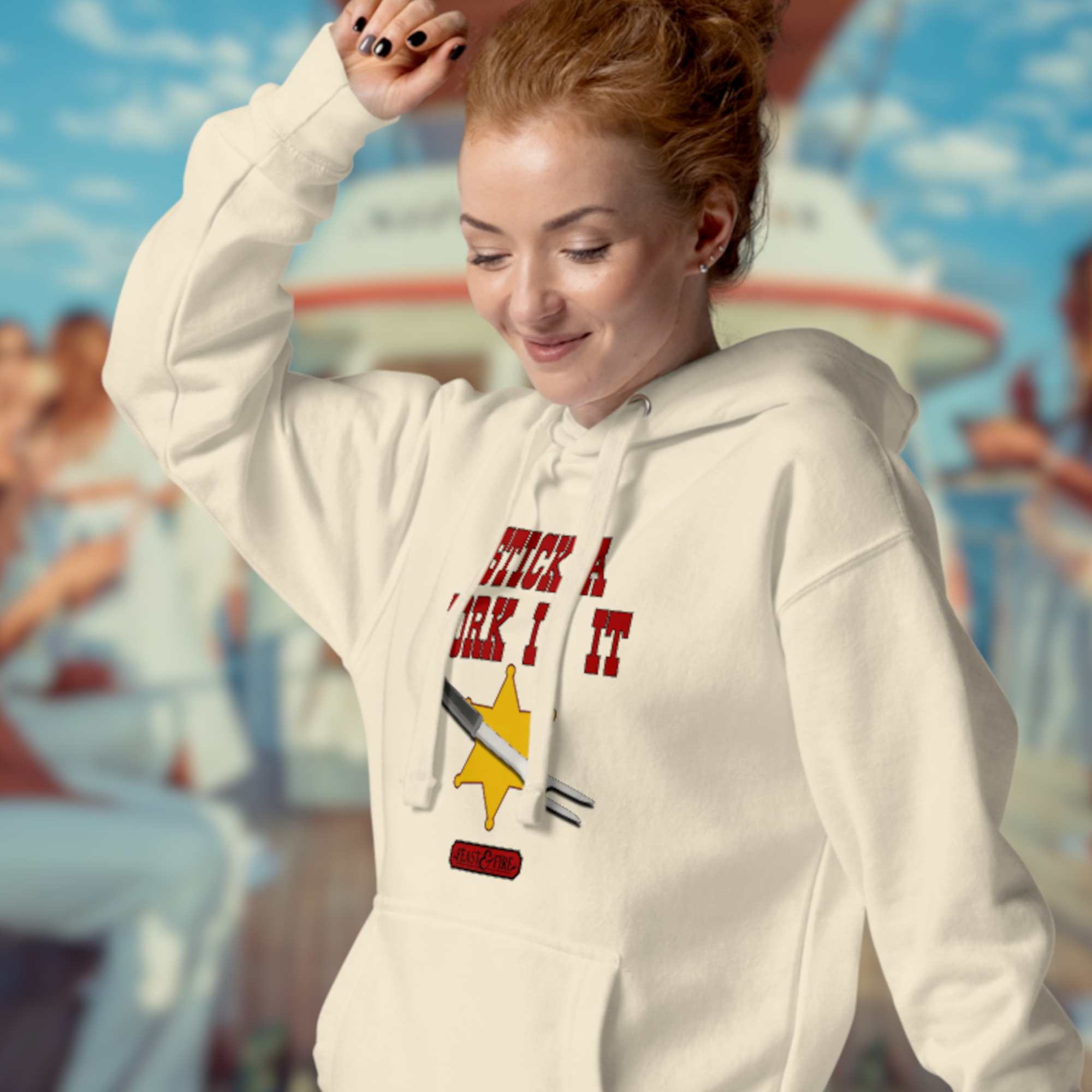 Hoodie - STICK A FORK IN IT